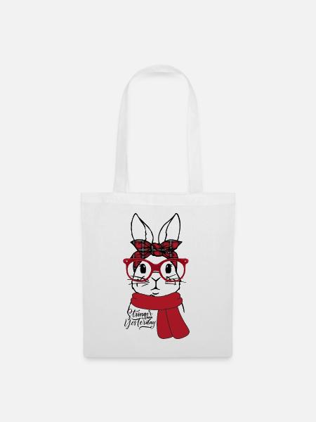 Strong bunny - Tote Bag - white
