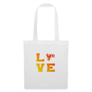 Motocross Dirt Bike Men's Dirt Bike Freestyle Moto - Tote Bag - white - Front