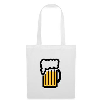 Obtention du diplôme de bière cadeau fête - Sac en tissu - blanc - Devant
