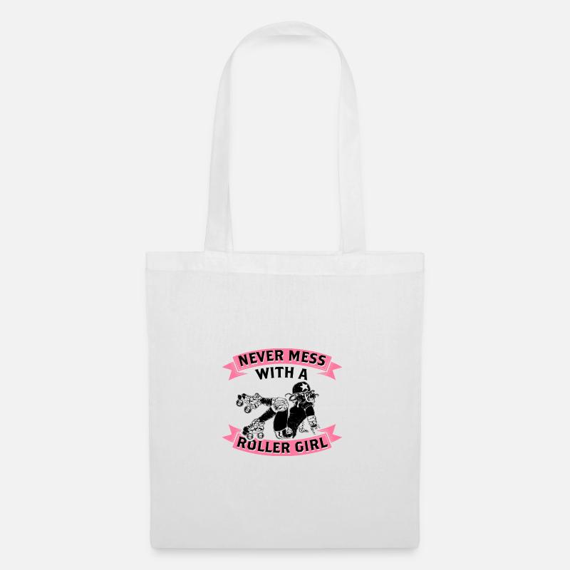Roller Derby - Sac en tissu - blanc