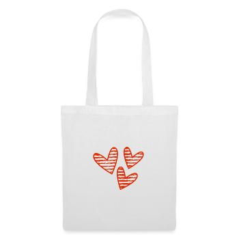 JOYEUX ANNIVERSAIRE. HAPPY BIRTHDAY. ANNIVERSAIRE. - Sac en tissu - blanc - Devant