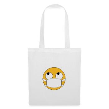 mask? Fully annoying! Emoji with mask - Tote Bag - white - Front