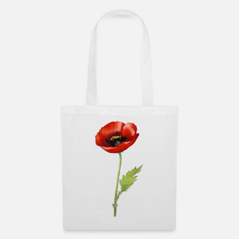 Papaver - Stoffbeutel - Weiß