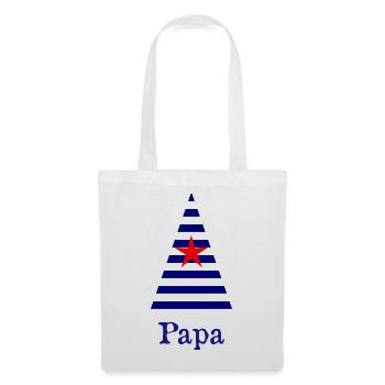 TANNE. WEIHNACHTEN. FROHE WEIHNACHTEN. ALLES GUTE ZUM NEUEN JAHR - Stoffbeutel - Weiß - Vorne
