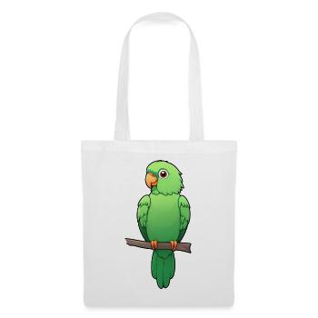 Adorable Green Parrot - Tote Bag - white - Front