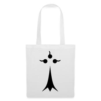 Black minimalist ermine - Tote Bag - white - Front