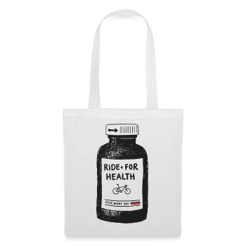 Ride for health - Stoffbeutel - Weiß - Vorne