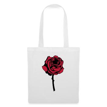 rose - Sac en tissu - blanc - Devant