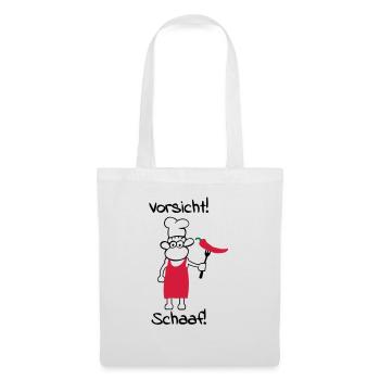 Vorsicht schaaf! - Stoffbeutel - Weiß - Vorne