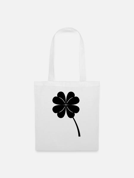 fourleaf_clover - Stoffbeutel - Weiß
