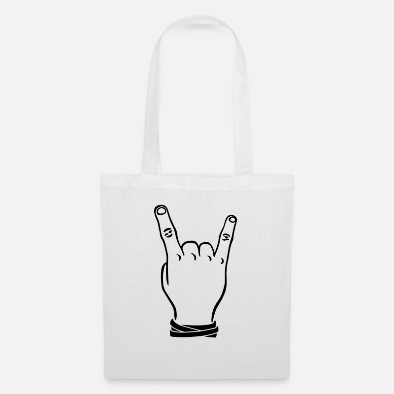 Rockhand - Stoffbeutel - Weiß