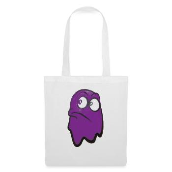 Funny fierce-looking ghost in purple - Tote Bag - white - Front