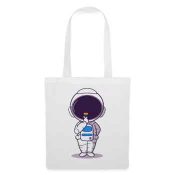 Astronaute Rainbow Heart LGBTQ Gay Pride - Sac en tissu - blanc - Devant