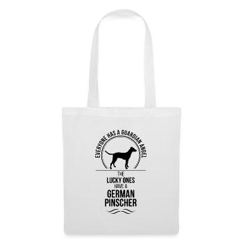 GERMAN PINSCHER Guardian Angel Hunde Hund Wilsigns - Stoffbeutel - Weiß - Vorne