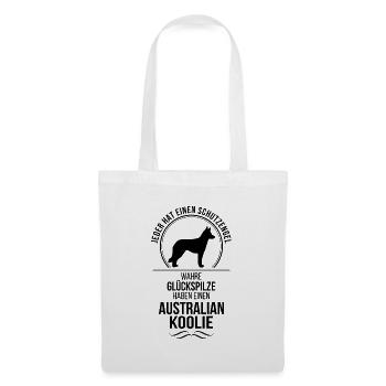Australian Koolie Schutzengel Hunde Wilsigns - Stoffbeutel - Weiß - Vorne