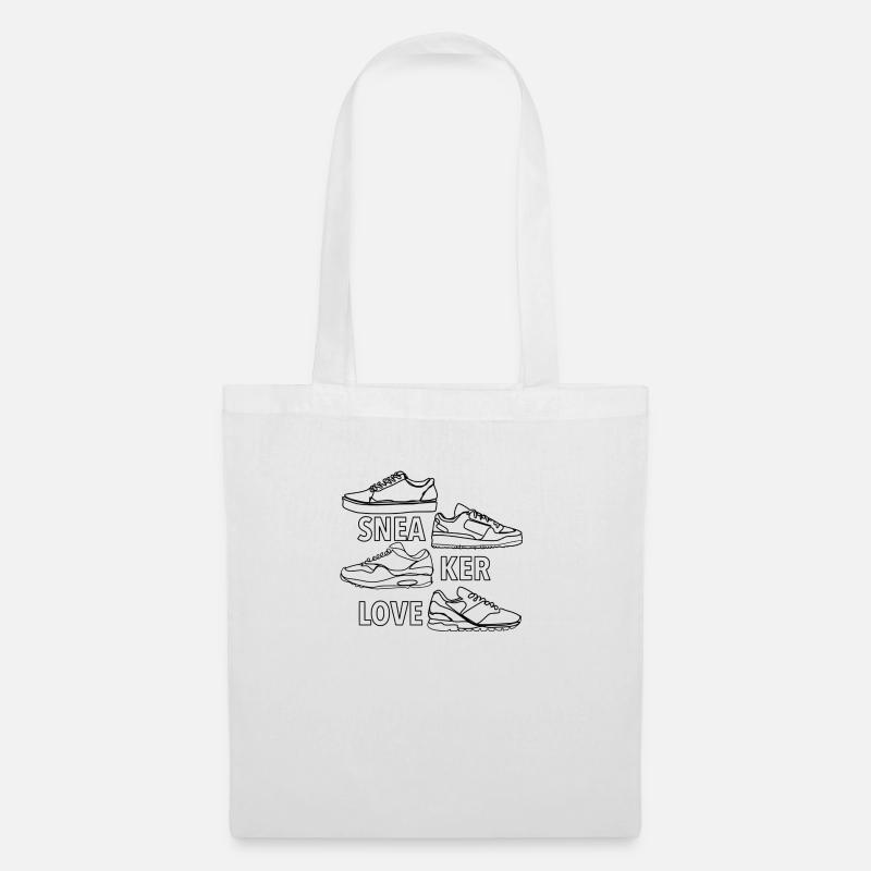 Sneaker Love - Stoffbeutel - Weiß