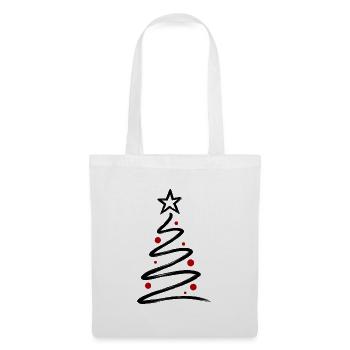 Minimal Christmas Tree 🎄 - Stoffbeutel - Weiß - Vorne