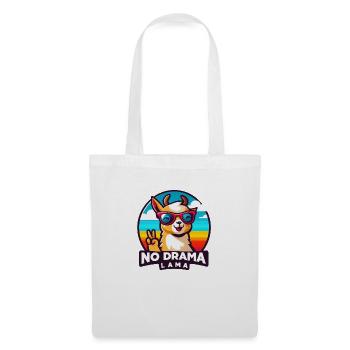 Pas de drame Lama - Sac en tissu - blanc - Devant