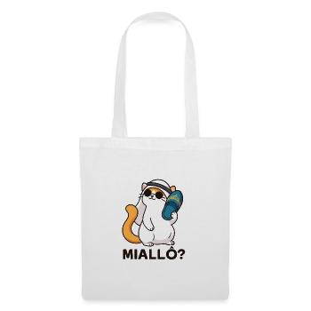 Chatpelle #1 - Miallô? - Sac en tissu - blanc - Devant