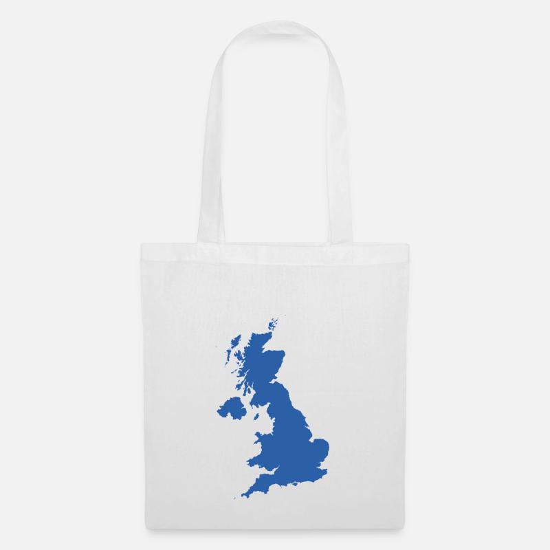 UK MAP - Tote Bag - white