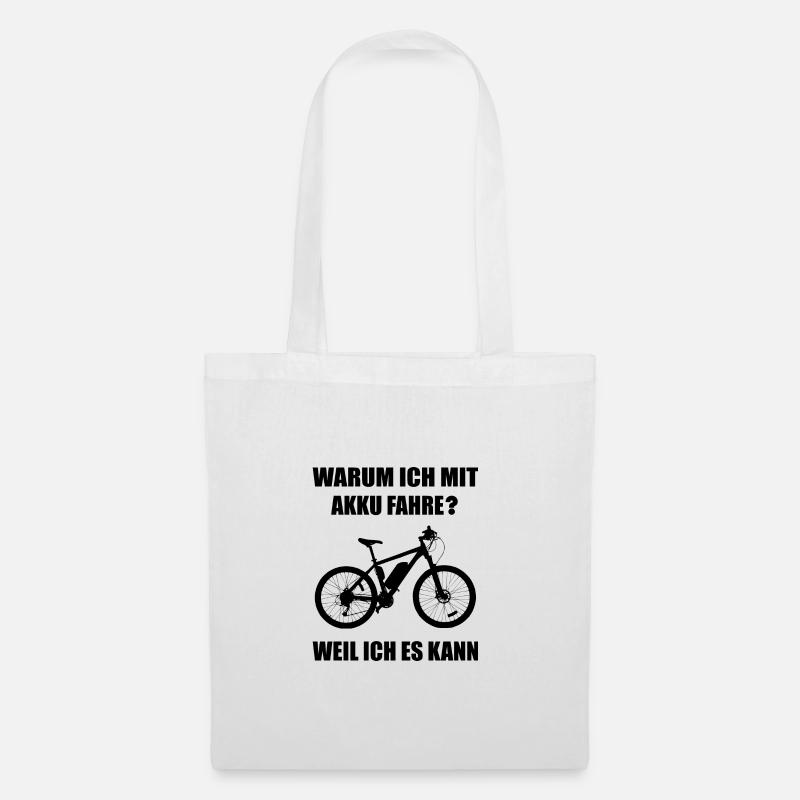 Fahrrad - Stoffbeutel - Weiß
