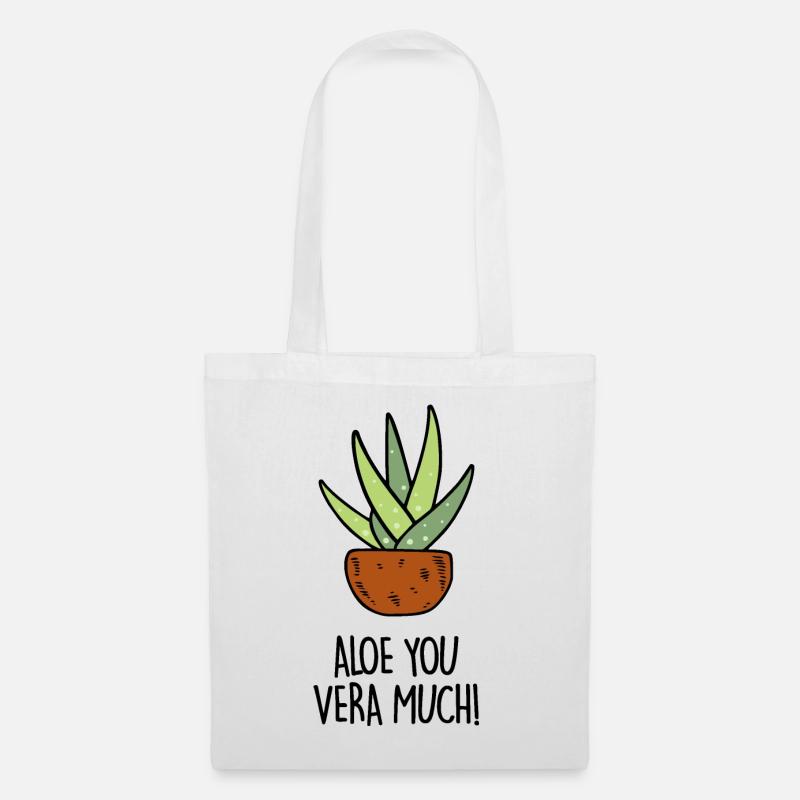 Aloe vera - Stoffbeutel - Weiß