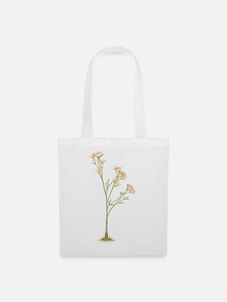 Zarte Blüten - Stoffbeutel - Weiß