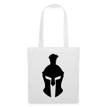 Griechische Kriegerhelm - Stoffbeutel - Weiß - Vorne