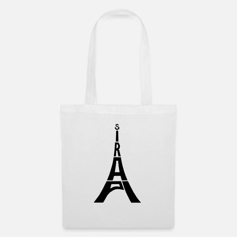 Paris Eiffel Tower - Stoffbeutel - Weiß