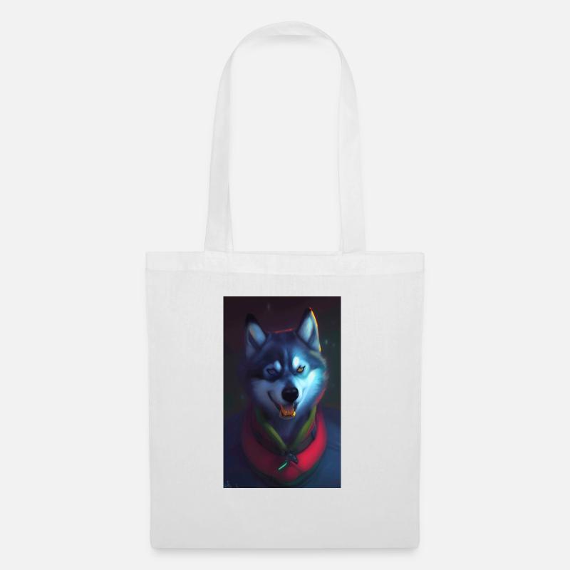 Husky - Stoffbeutel - Weiß