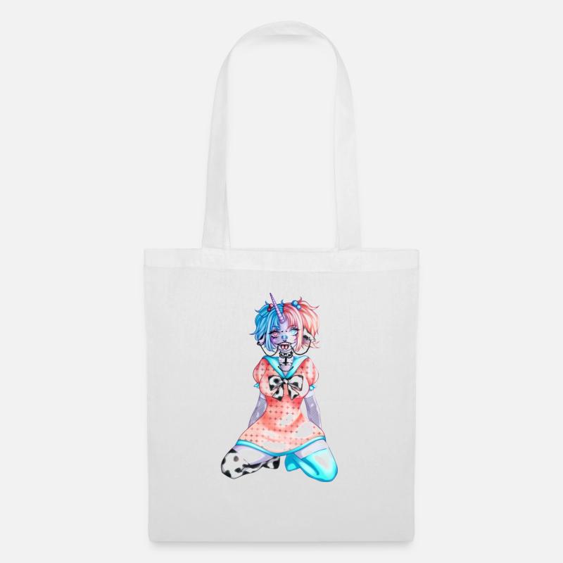 Anime Design - Stoffbeutel - Weiß