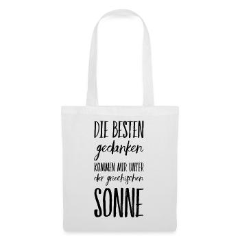 Lustiger Griechischer Spruch Griechenland Geschenk - Stoffbeutel - Weiß - Vorne