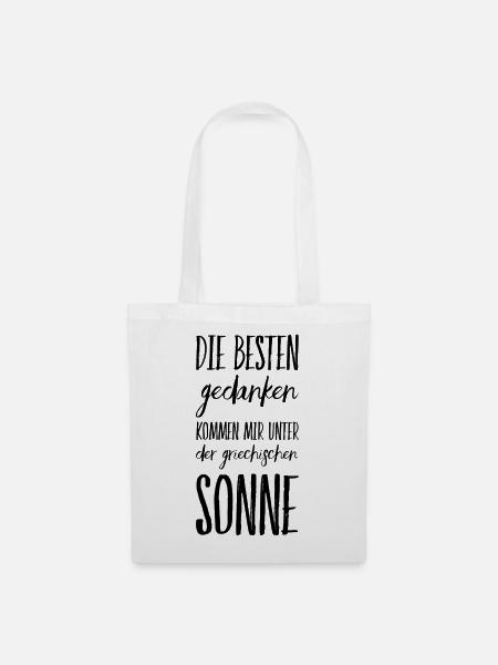 Lustiger Griechischer Spruch Griechenland Geschenk - Stoffbeutel - Weiß