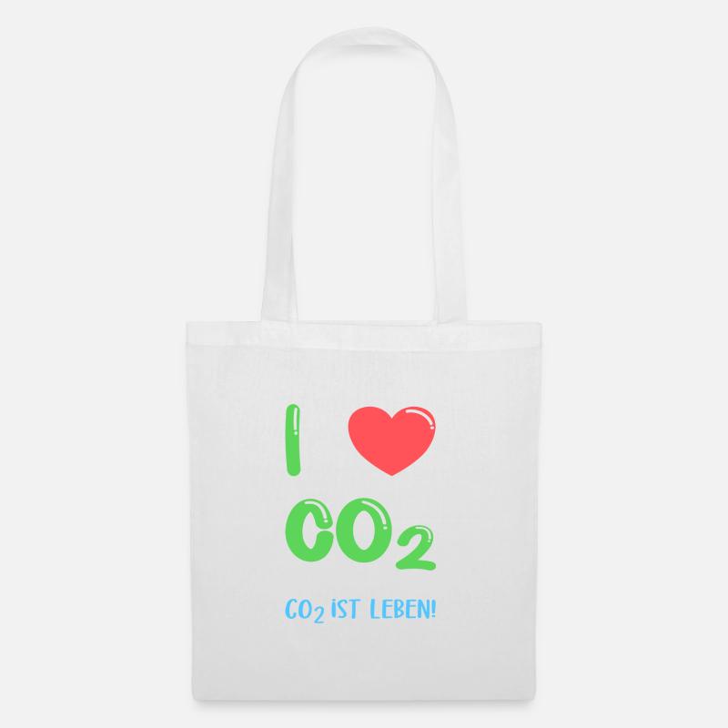 I Love Co2 - Stoffbeutel - Weiß