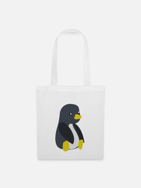 Baby Pinguin - Stoffbeutel - Weiß