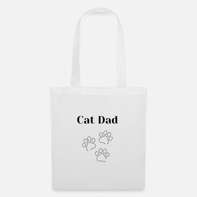 Cat Dad - Stoffbeutel - Weiß