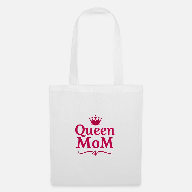 Queen Mom – Stylisches Muttertags Design - Stoffbeutel - Weiß