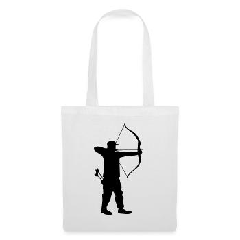 Archer archer archery with arrow quiver - Tote Bag - white - Front