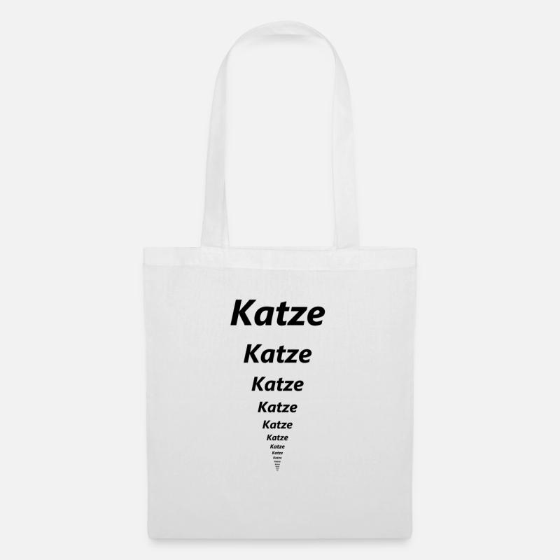 Katze Katze Katze - Stoffbeutel - Weiß