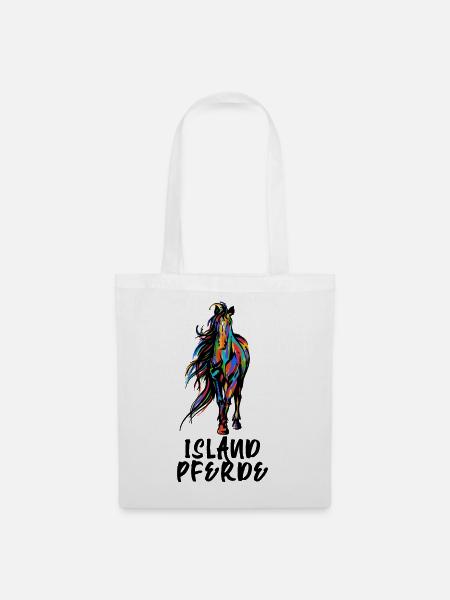 Cool Isländer Pferde Statement Islandpferde - Stoffbeutel - Weiß