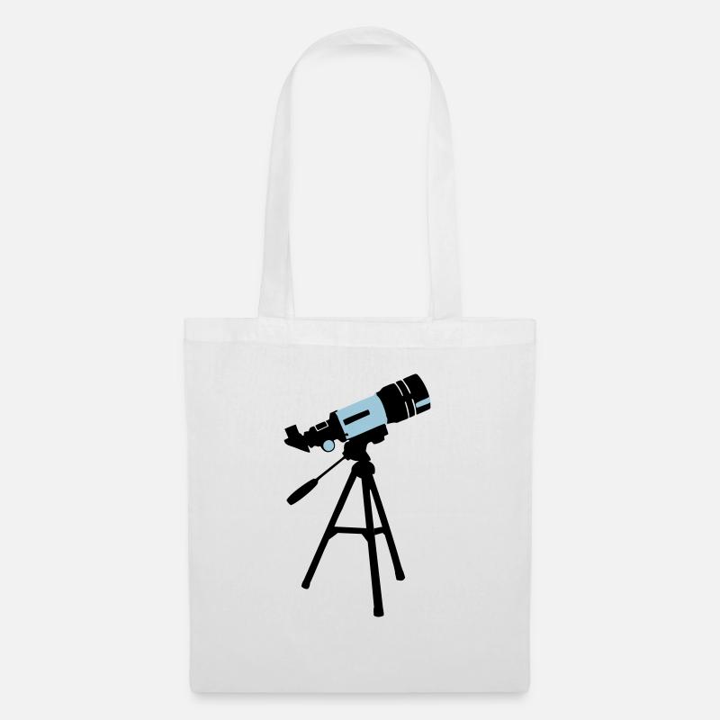 Telescope, Astronomy - Tote Bag - white