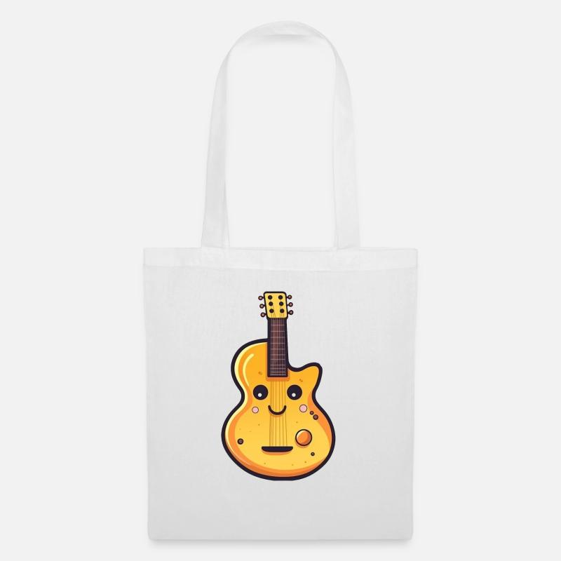 Guitar in comic style - Tote Bag - white