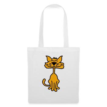 Pretty Cat Looking Happy Cheerful Smiling - Tote Bag - white - Front