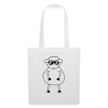 Mouton Lunettes de soleil Fête Mouton Agneau Mignon Cool - Sac en tissu - blanc - Devant