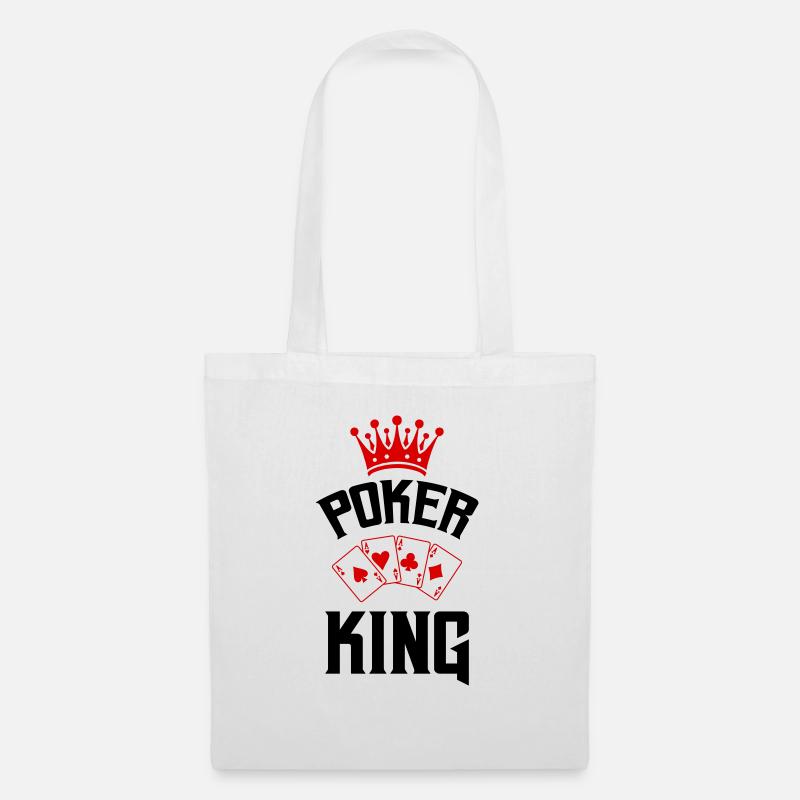 poker king - Stoffbeutel - Weiß