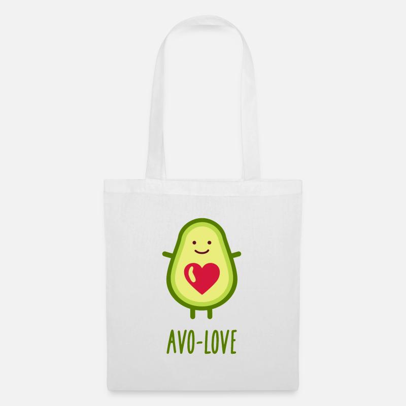 Avocado - Stoffbeutel - Weiß