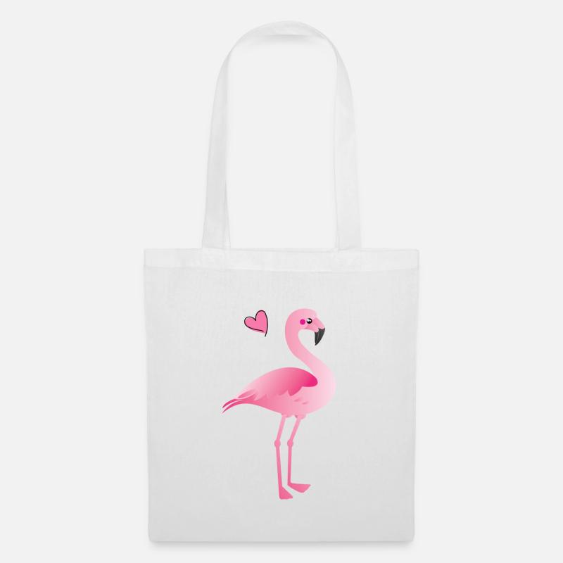 FLAMINGO - Stoffbeutel - Weiß