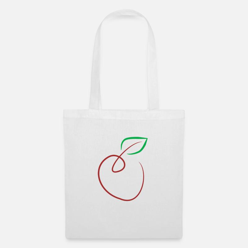 Apfel - Stoffbeutel - Weiß