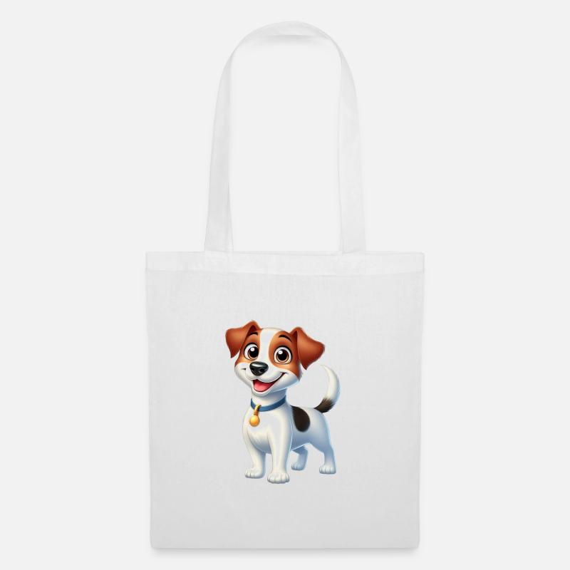 Jack Russel - Stoffbeutel - Weiß
