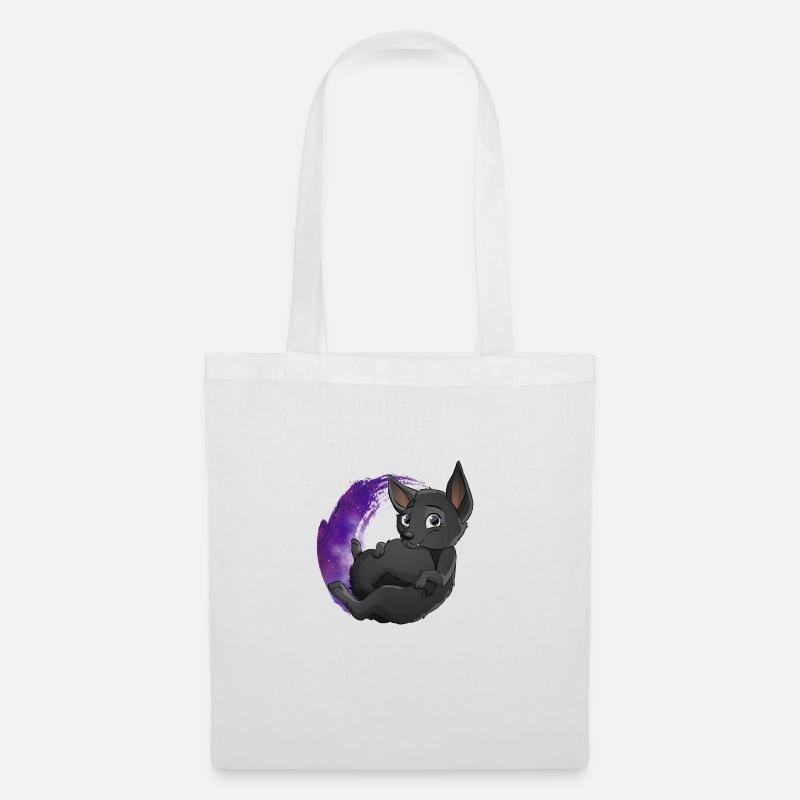 Galaxy Black Kelpie - Stoffbeutel - Weiß